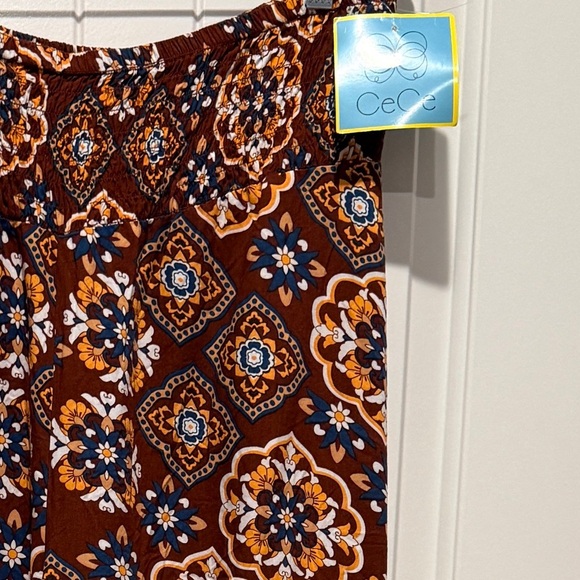 CeCe Palazzo Wide-Leg Boho Pants - Picture 7 of 7